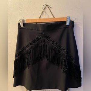 Zara Fringe Mini Skirt